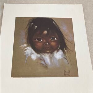 Audrey Young Oppel Canadian Artist pastel “Little Snow Fox II”